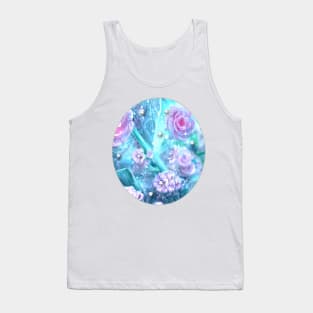 Floral. Flowers and Diamonds Tank Top